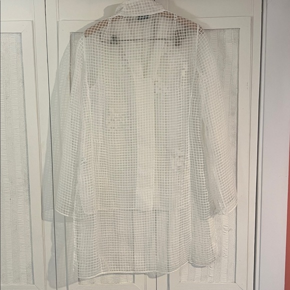 AKRIS Punto netted mesh sequin daffodils tunic size 6 - Picture 7 of 7